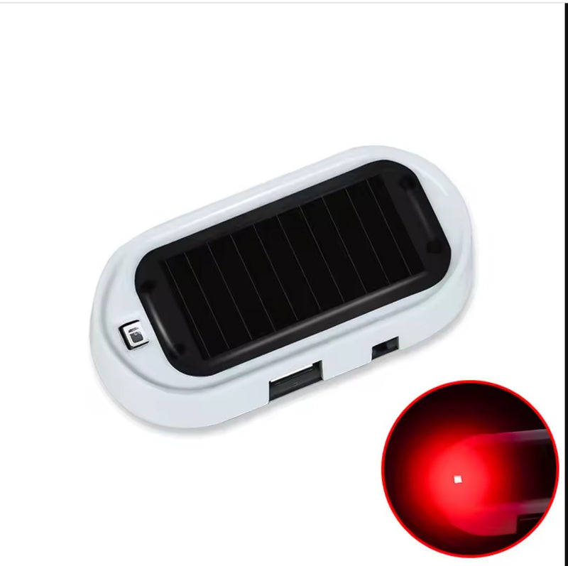 Luz de Seguridad Antirrobo para Coche – Alarma Simulada Solar con LED Intermitente